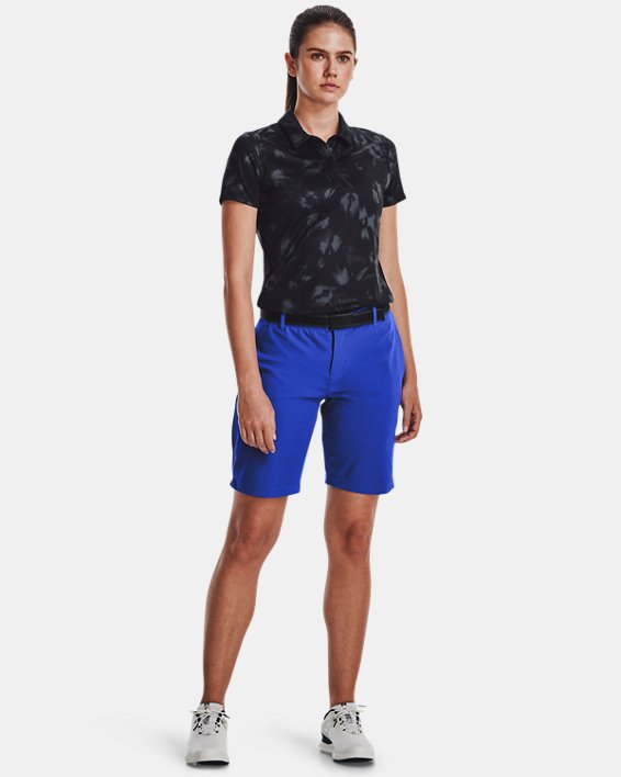Damen UA Zinger Blur Poloshirt, ärmellos, Black, pdpMainDesktop image number 2